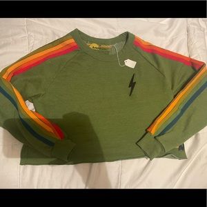 Aviator nation cropped shirt